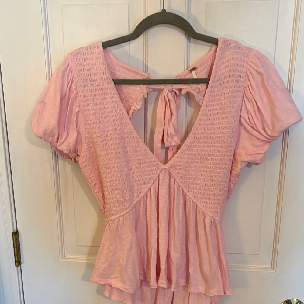Free people large Pink Blouse for Women large like new